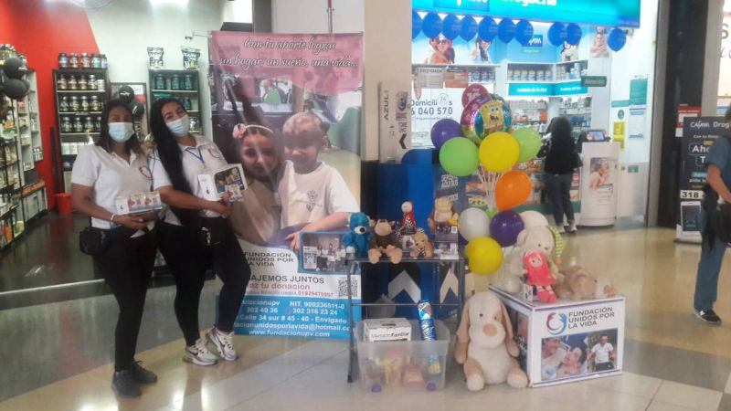jornadas de donaciones para niños en centros comerciales de medellin